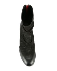 Черные кожаные ботильоны от Chuckies New York