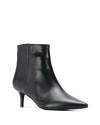 Черные кожаные ботильоны от Marc Ellis