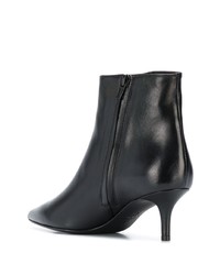 Черные кожаные ботильоны от Marc Ellis