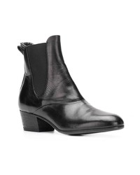 Черные кожаные ботильоны от Pantanetti