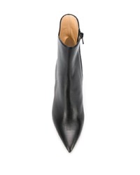 Черные кожаные ботильоны от Fabio Rusconi