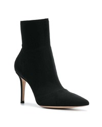 Черные кожаные ботильоны от Gianvito Rossi