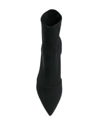 Черные кожаные ботильоны от Gianvito Rossi