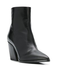 Черные кожаные ботильоны от Aeyde