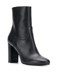 Черные кожаные ботильоны от Michel Vivien
