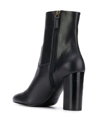 Черные кожаные ботильоны от Michel Vivien