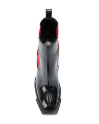 Черные кожаные ботильоны от Alexander McQueen