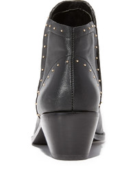 Черные кожаные ботильоны от Joie