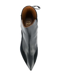 Черные кожаные ботильоны от Malone Souliers