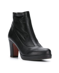 Черные кожаные ботильоны от Chie Mihara