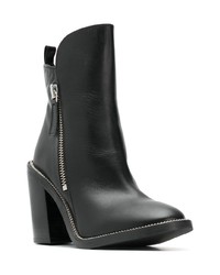 Черные кожаные ботильоны от Kendall & Kylie