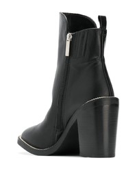 Черные кожаные ботильоны от Kendall & Kylie