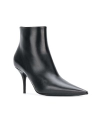 Черные кожаные ботильоны от Balenciaga