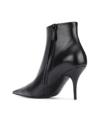 Черные кожаные ботильоны от Balenciaga