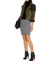 Черные кожаные ботильоны от Christian Louboutin