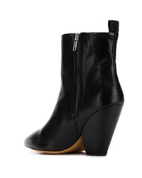 Черные кожаные ботильоны от IRO