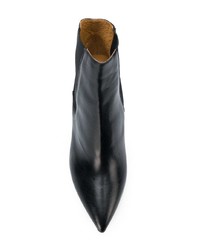 Черные кожаные ботильоны от Isabel Marant