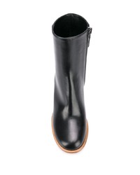 Черные кожаные ботильоны от Christian Wijnants