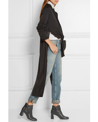 Черные кожаные ботильоны от Tod's