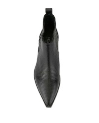 Черные кожаные ботильоны от Senso