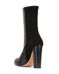 Черные кожаные ботильоны от Jean-Michel Cazabat