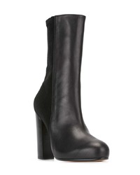 Черные кожаные ботильоны от Jean-Michel Cazabat