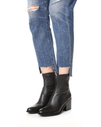 Черные кожаные ботильоны от Opening Ceremony