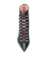 Черные кожаные ботильоны от MSGM