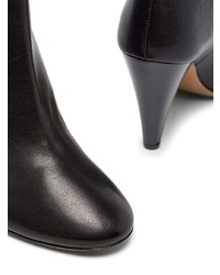 Черные кожаные ботильоны от Isabel Marant