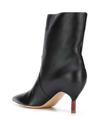 Черные кожаные ботильоны от Gabriela Hearst