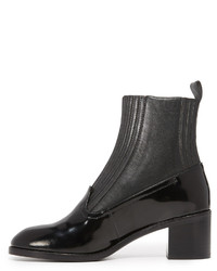 Черные кожаные ботильоны от Opening Ceremony