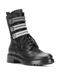 Черные кожаные ботильоны от Strategia