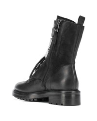 Черные кожаные ботильоны от Strategia