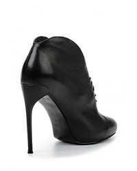 Черные кожаные ботильоны от Milana