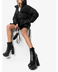 Черные кожаные ботильоны от Nicholas Kirkwood