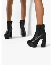 Черные кожаные ботильоны от Nicholas Kirkwood
