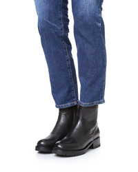 Черные кожаные ботильоны от DKNY