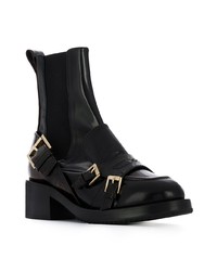Черные кожаные ботильоны от N°21