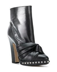 Черные кожаные ботильоны от N°21