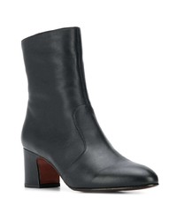 Черные кожаные ботильоны от Chie Mihara
