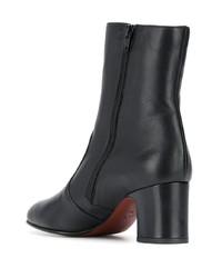 Черные кожаные ботильоны от Chie Mihara