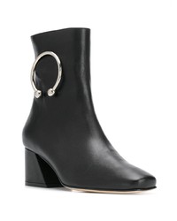 Черные кожаные ботильоны от Dorateymur