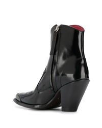 Черные кожаные ботильоны от Golden Goose