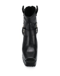 Черные кожаные ботильоны от R13