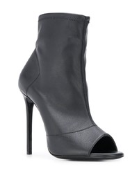 Черные кожаные ботильоны от Grey Mer