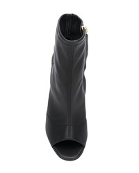 Черные кожаные ботильоны от Grey Mer