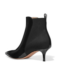 Черные кожаные ботильоны от Gianvito Rossi