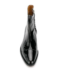 Черные кожаные ботильоны от Clergerie