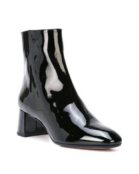 Черные кожаные ботильоны от Aquazzura