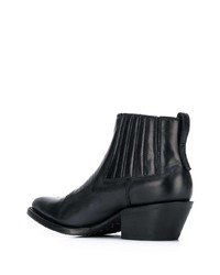 Черные кожаные ботильоны от Ash